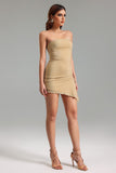 Rayna Ruched Tube Mini Dress