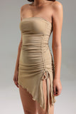 Rayna Ruched Tube Mini Dress