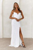 Admiration Sequin Maxi Dress White