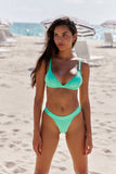 Heart Of Dixie Swim Top Green