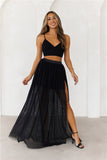 DEAR EMILIA She Is Fashion Maxi Skirt Black