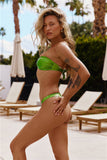 HELLO MOLLY Desert Queen Amanza Swim Top Green