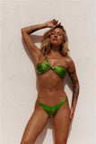 HELLO MOLLY Desert Queen Amanza Swim Top Green