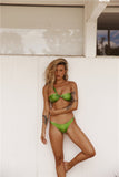 HELLO MOLLY Desert Queen Amanza Swim Top Green