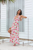 All Season Long Maxi Dress Red