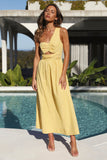 Warm Glow Midi Dress Yellow