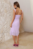 Being Myself Mesh Midi Dress Lilac