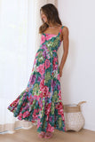 Blossom Garden Maxi Dress Pink