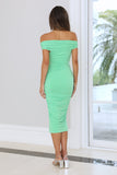 With A Twist Midi Dress Green