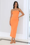 Hot Blooded Maxi Dress Orange