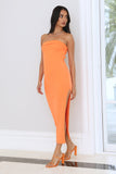 Hot Blooded Maxi Dress Orange