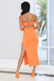 Hot Blooded Maxi Dress Orange