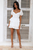 Be Cute Mini Dress White