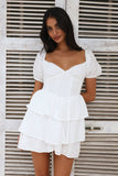 Be Cute Mini Dress White