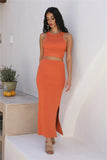 Dare To Be Maxi Skirt Orange