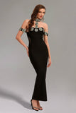 Rucifa Diamond One Shoulder Maxi Dress