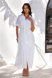 Along The Shore Maxi Dress White