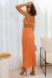 Balancing Act Maxi Skirt Orange