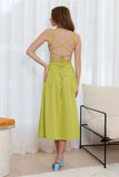 Your Simple Days Midi Dress Green