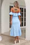 Bliss Abundance Midi Dress Blue