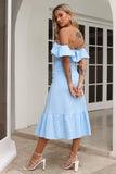 Bliss Abundance Midi Dress Blue