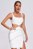 Niya Diamante Mini Bandage Dress