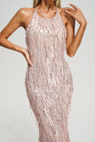 Verena Sequin Tassel Maxi Dress