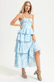 Printed Halter Cake Dress