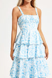 Printed Halter Cake Dress