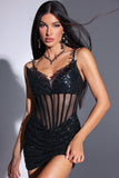 Gustine Sequin Mini Dress