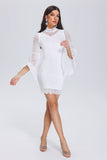 Nevaeh Trumpet Sleeves Lace Dress