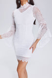 Nevaeh Trumpet Sleeves Lace Dress