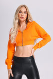 Tiger High-Waist Hoodie Jacket