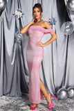 Dolores Rhinestone Gradient Maxi Dress