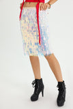 Zada Sequins Tassel Skirt