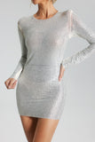 Riki Diamante Mesh Mini Dress