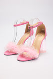 Hairy heart-shaped crystal heels