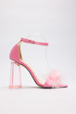 Hairy heart-shaped crystal heels