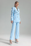 Branka Diamond Embellished Feather Blazer Set