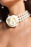 Tulip Pearls Flower Chocker