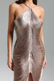 Yuhie Halter Tessels Bandage Dress