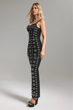 Delly Diamante Pattern Maxi Dress