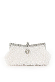 Hlasa Pearls Diamante Clutch