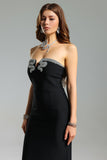 Nunna Diamond Strapless Dress