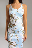 Waga Halter Printed Dress - Blue