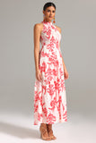 Vleah Sleeveless Printed Maxi Dress