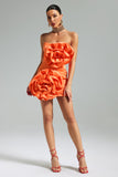 Egbert Flower Strapless Mini Dress