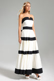 Takada Stripe Flared Maxi Dress