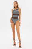 Diliy Laser Mesh Swimsuit