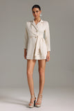 Jenna Asymmetric Mini Blazer Dress